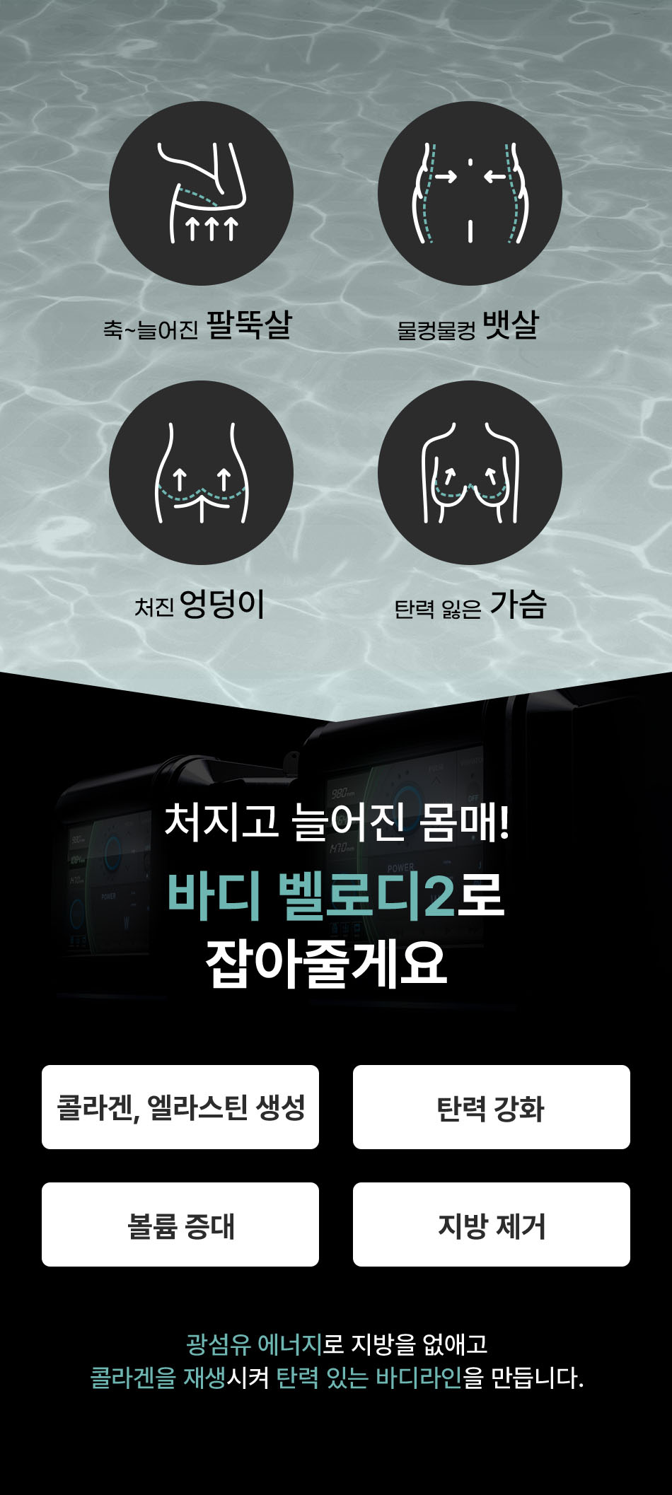 강남 압구정 바디벨로디2 늘어진 팔뚝살 처진 복부 엉덩이 가슴 탄력 개선